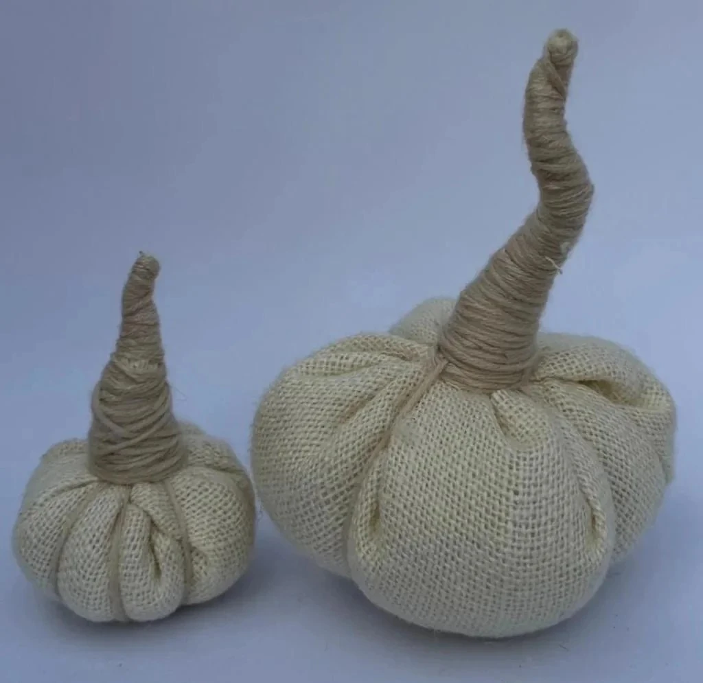 Bej Keten Kumaş 2'li Bal Kabak 