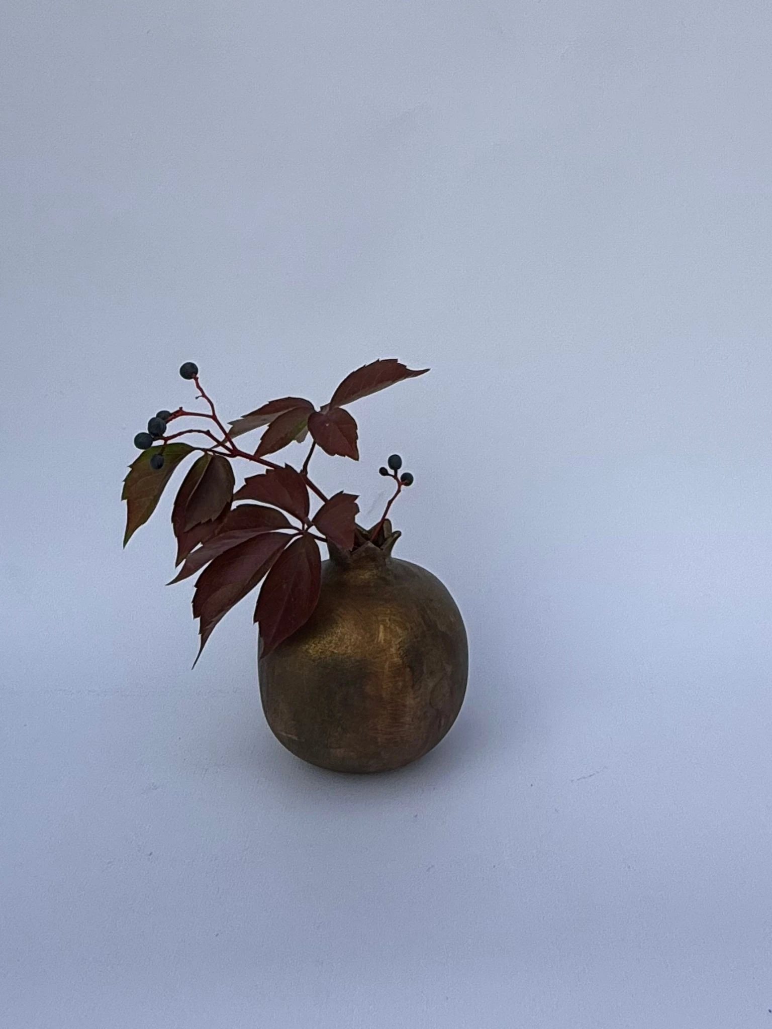 Çok Amaçlı Bronz kaplamalı Dekoratik mini Nar