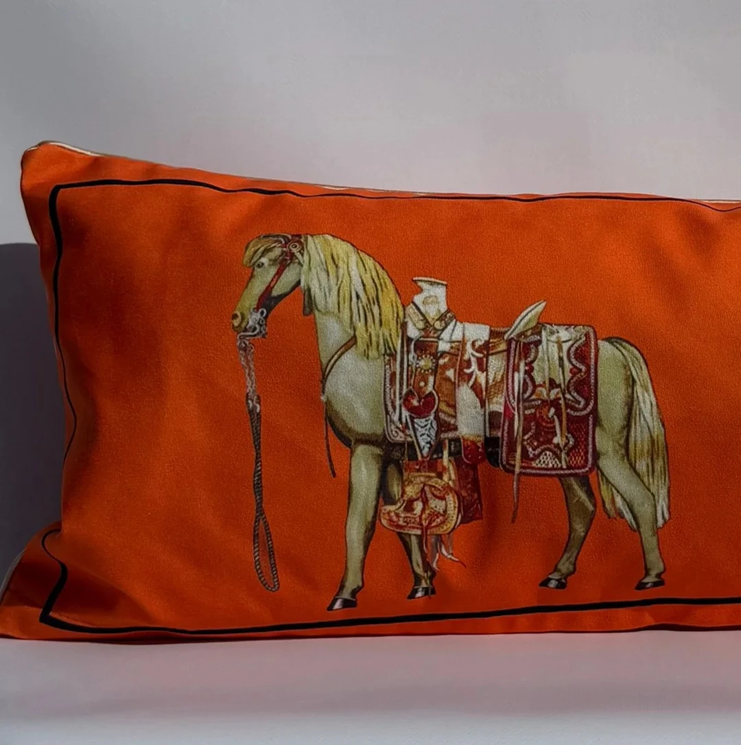 TURUNCU AT LUMBAR UZUN YASTIK