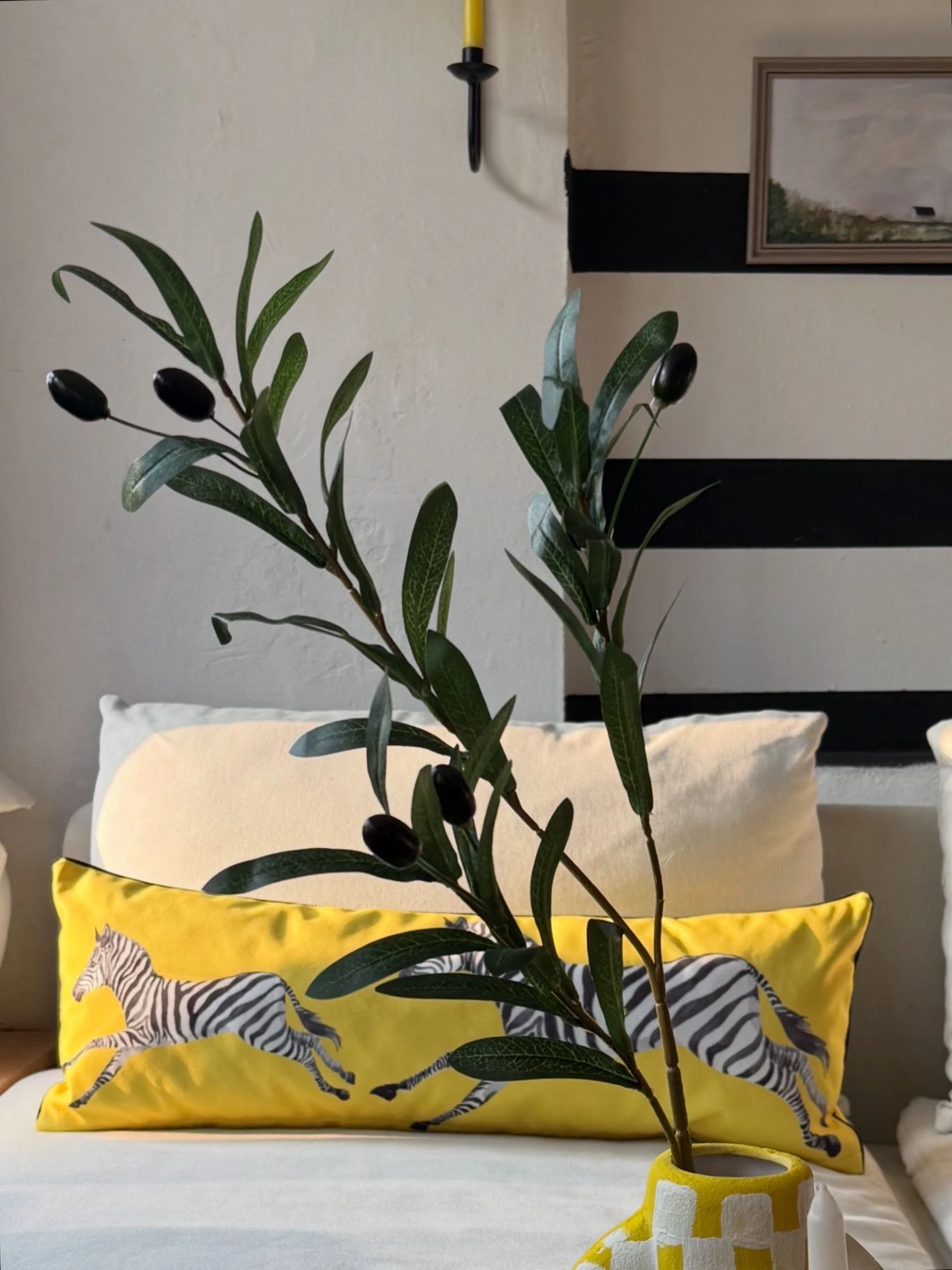 Dekoratif  yapay ZEYTİN  dal 