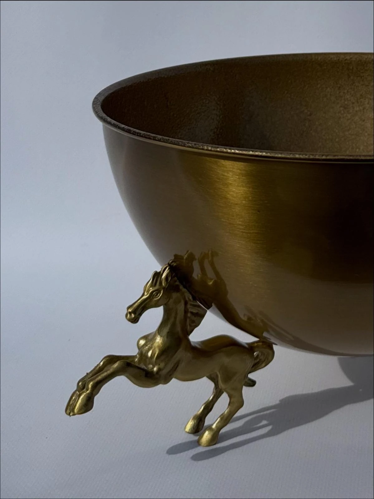 Büyük Gold At ayaklı Dekoratif Kase