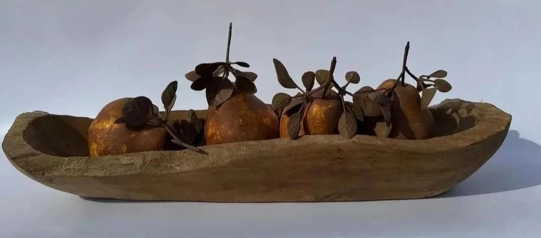 Dekoratif VENTAGE Yapay 4'lü Armut