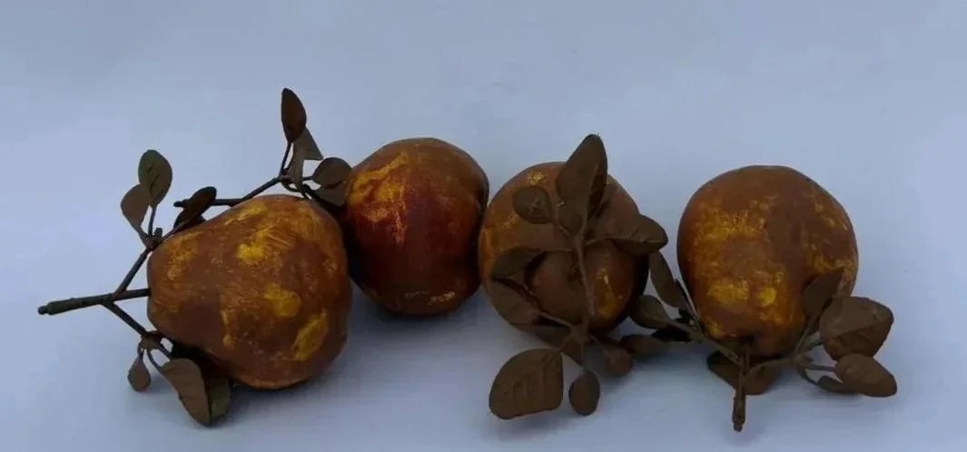 Dekoratif VENTAGE Yapay 4'lü Armut