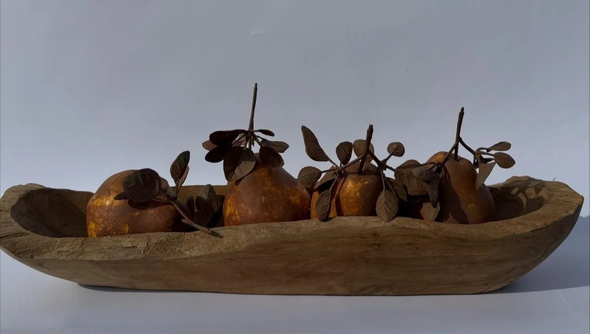 Doğal Ahşap Uzun Kase 