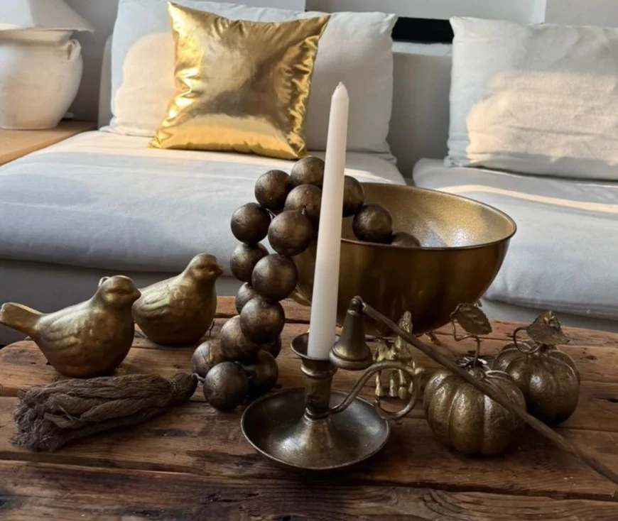 Büyük Gold At ayaklı Dekoratif Kase