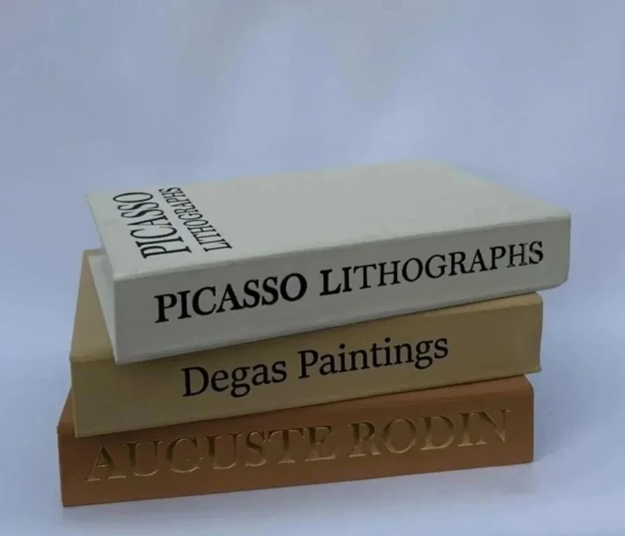 Keten Kaplamalı Dekoratif Kutu Kitap PİCASSO