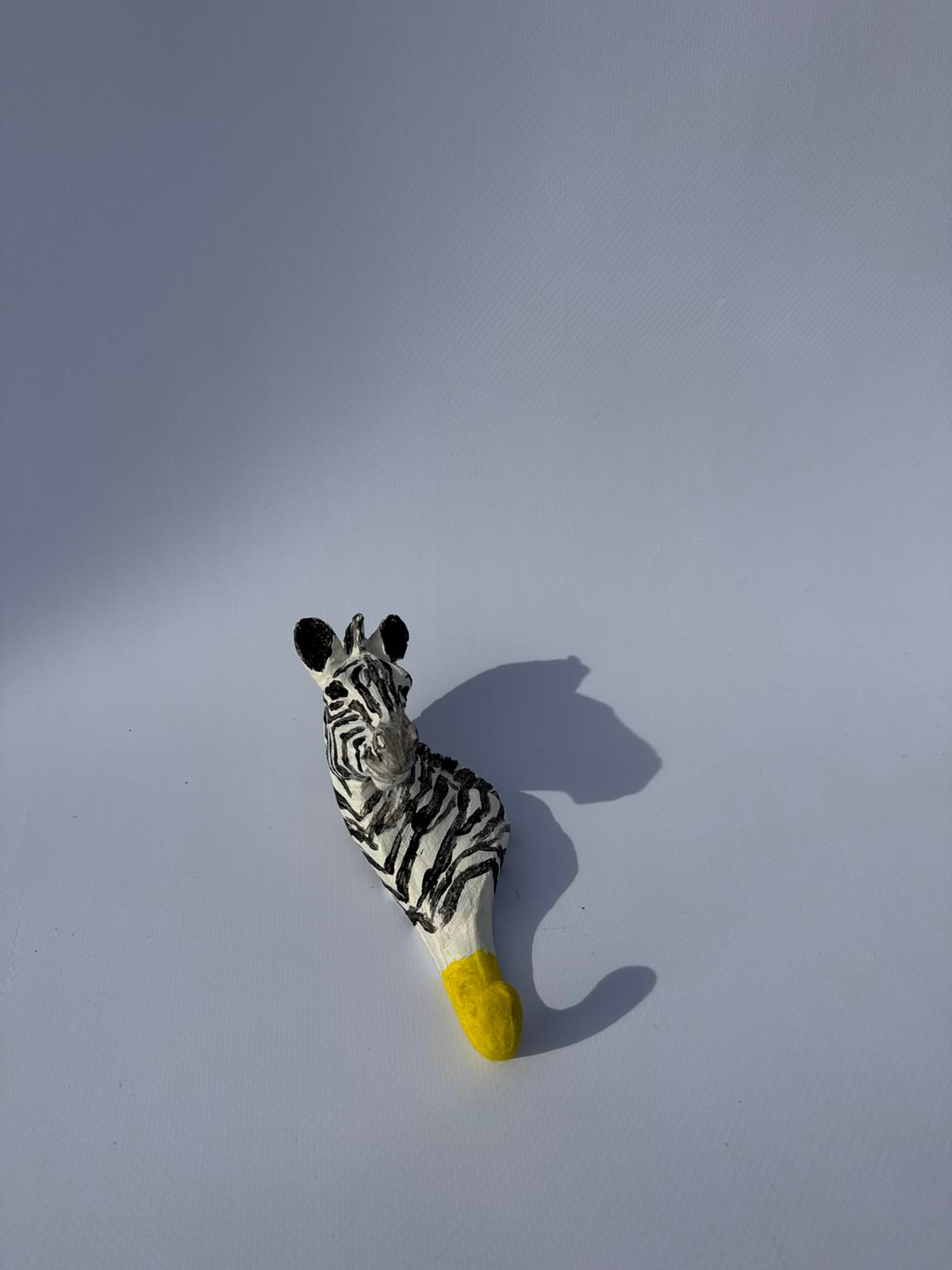 Zebra Başlı Duvar Askılık Özel Tasarım