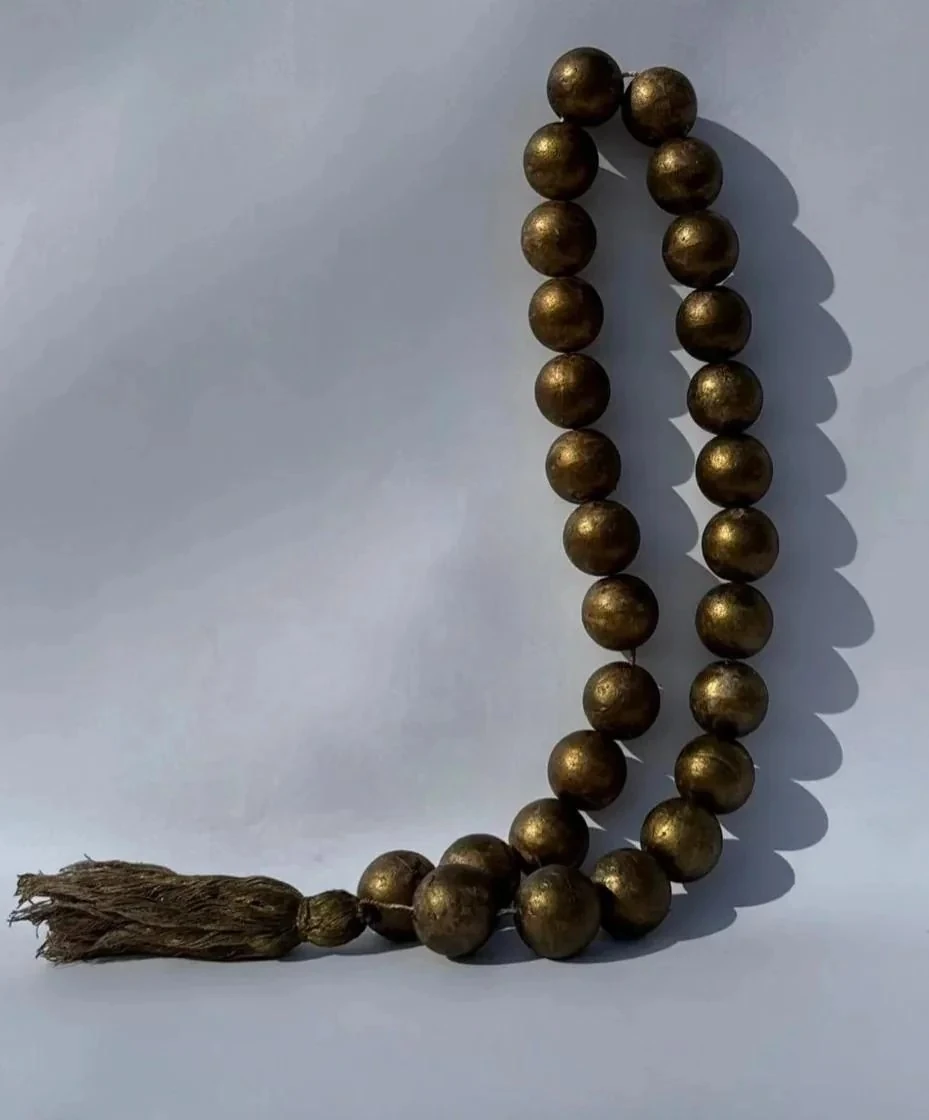 Gold Dekoratif Büyük Tesbih Özel Tasarım 