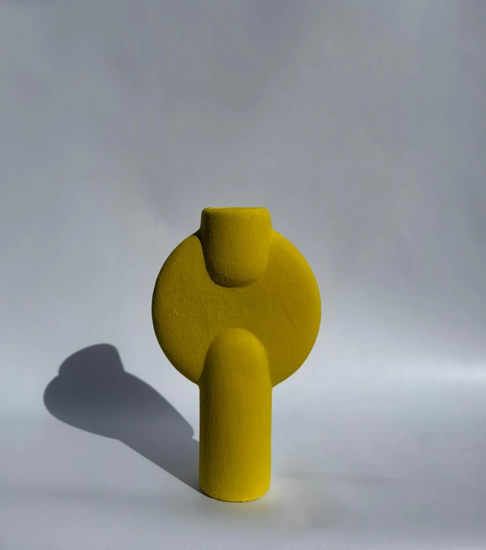 Sarı Çakıl Özel Tasarım VAZO