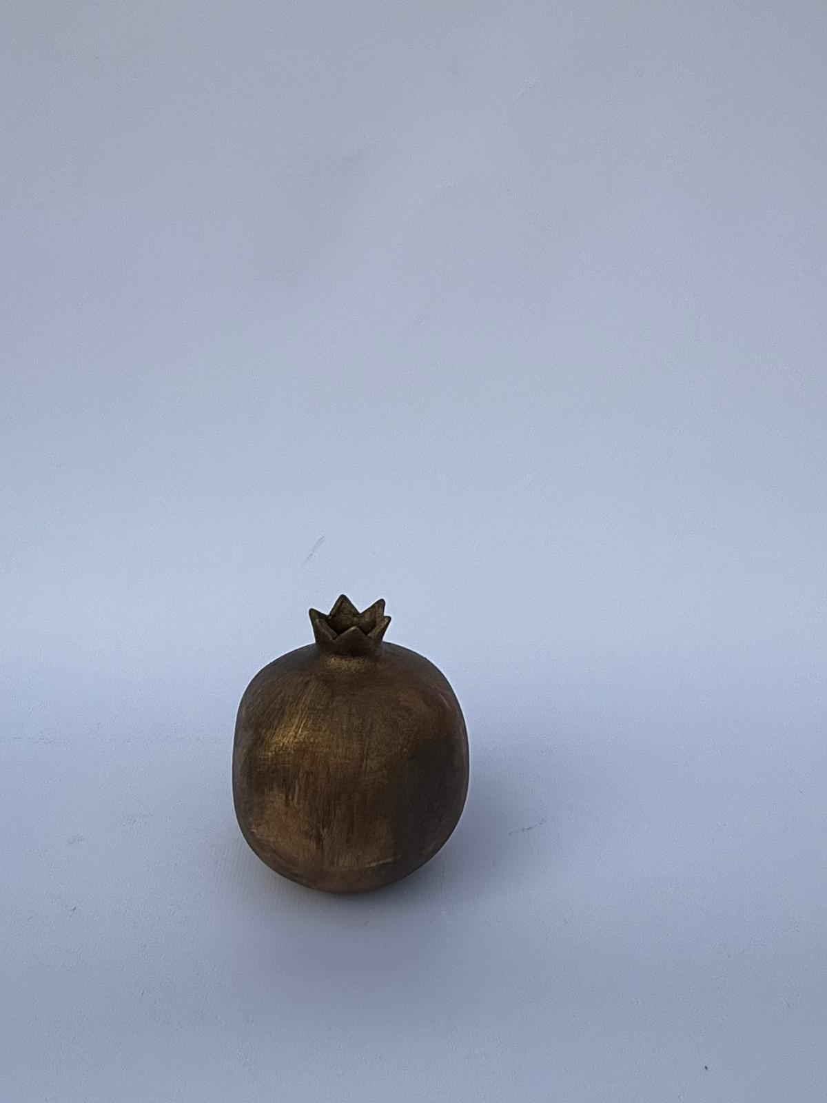 Çok Amaçlı Bronz kaplamalı Dekoratik mini Nar