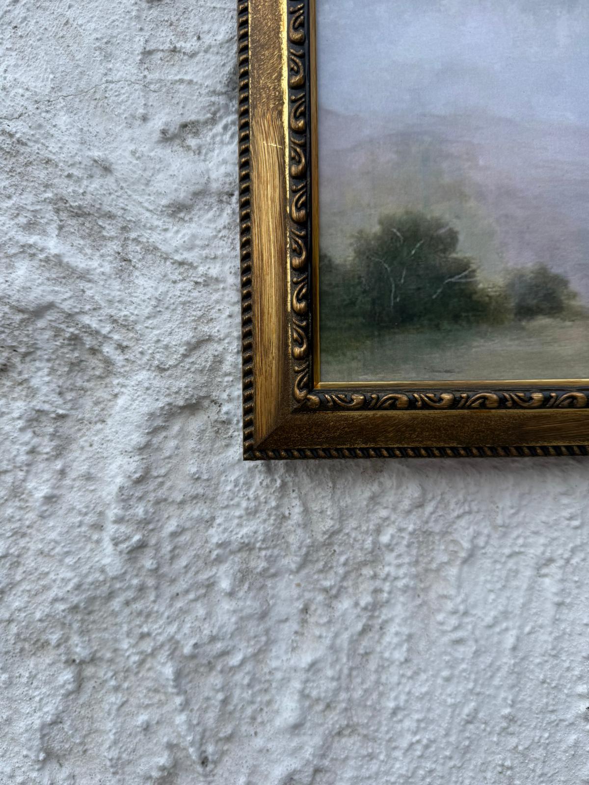 A4 pvs vintace görünümlü çerçeve baskılı fotoğraf 