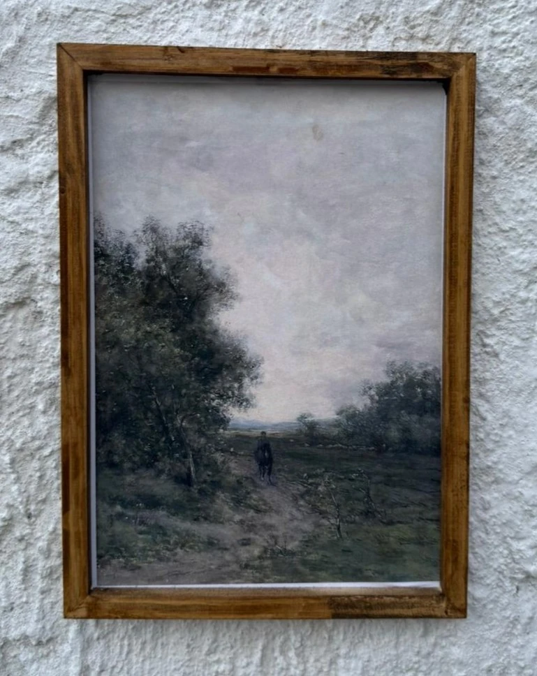 A4 ahşap vintage görünümlü çerçeve 