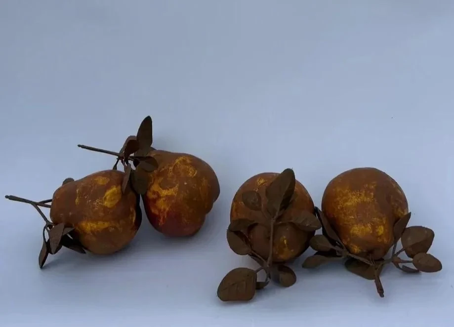 Dekoratif VENTAGE Yapay 4'lü Armut