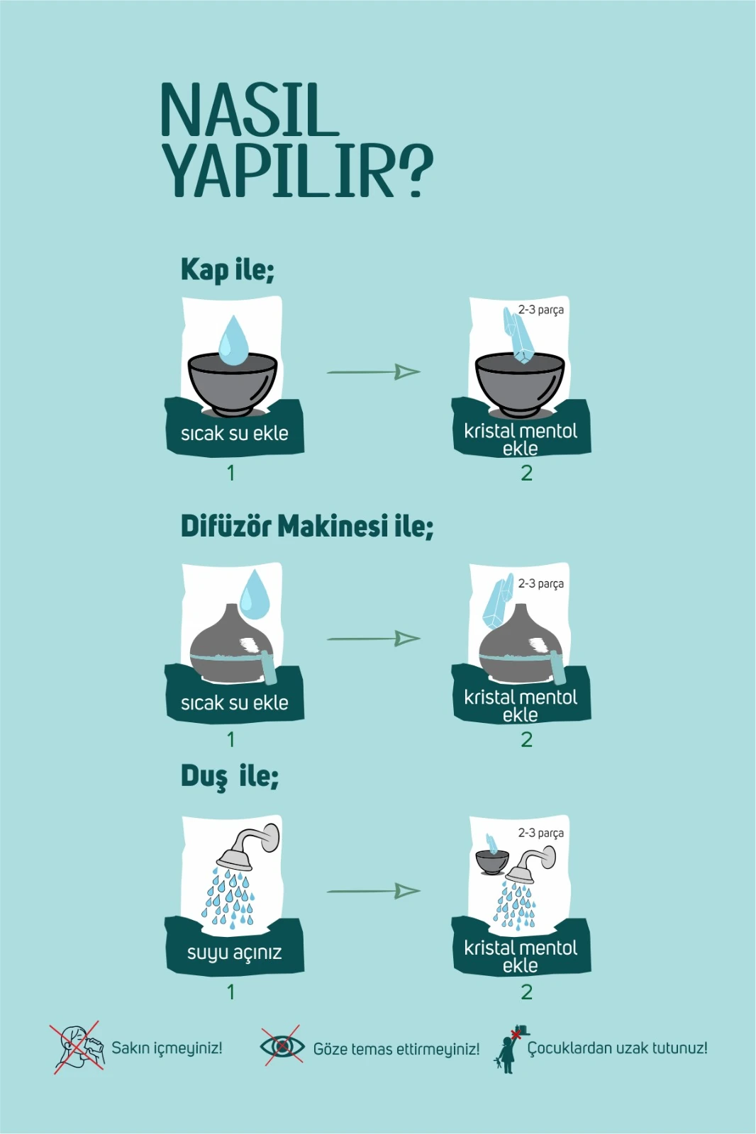  Saf Kristal Mentol - ( Sauna,Buhar Banyosu ) - 30gr