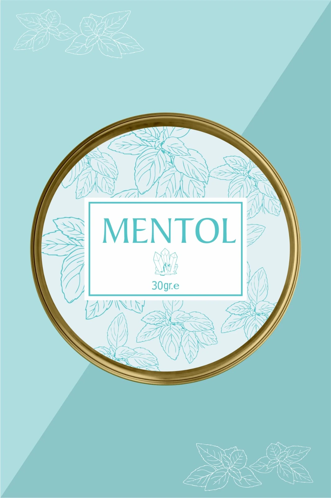  Saf Kristal Mentol - ( Sauna,Buhar Banyosu ) - 30gr