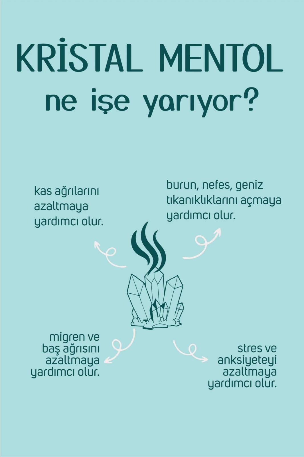  Saf Kristal Mentol - ( Sauna,Buhar Banyosu ) - 30gr