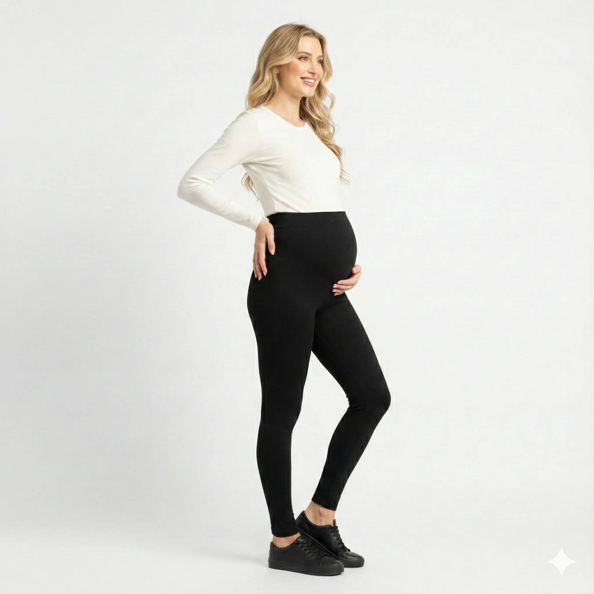 Termal Şardonlu Sıcak Tutan Esnek Beli Ayarlanabilir Kışlık Hamile Tayt