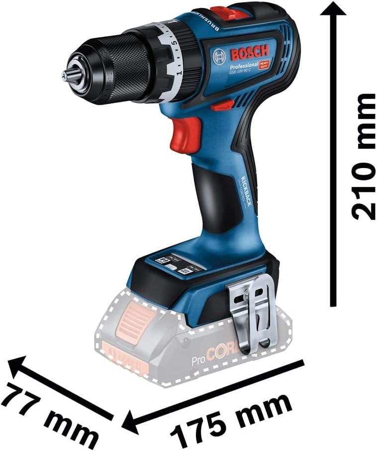 BOSCH AKÜLÜ DARBELİ VİDALAMA 18V(5.0Ah) GSB18V-90