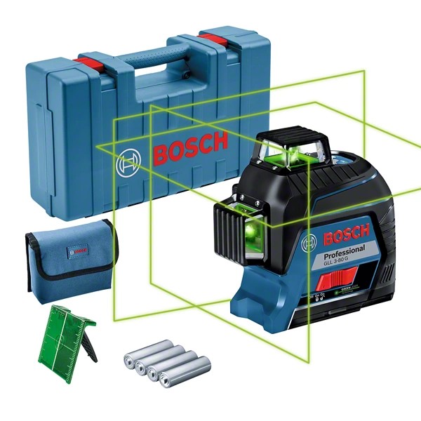 BOSCH YEŞİL ÇİZGİ LAZERİ GLL3-80G (0601063Y00)