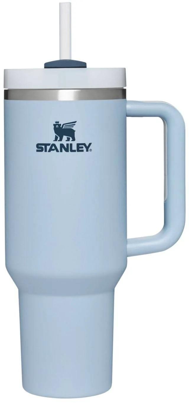 AÇIK MAVİ Stanley Quencher 2.0 paslanmaz çelik vakum termal seyahat termos kupa kapaklı 40oz 1,18LT