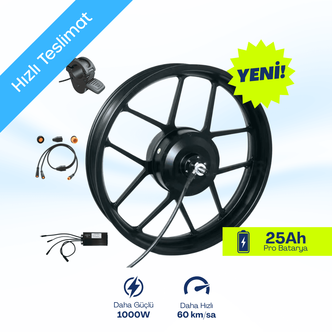 Byqee | 48U1000FR E-Bike Yükseltme Kiti (1000W Ön Motor)