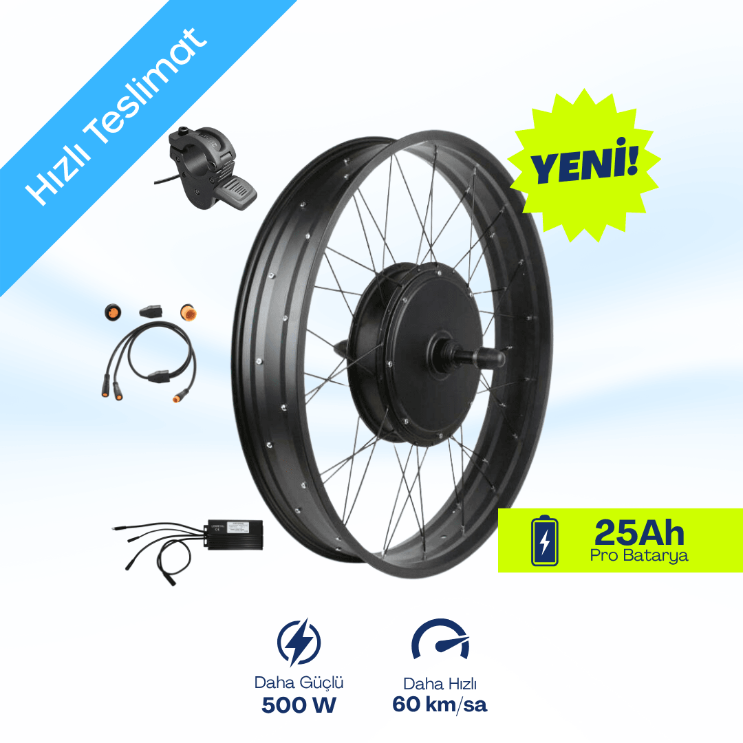 Byqee | 36U500F E-Bike Yükseltme Kiti (500W Arka Motor)