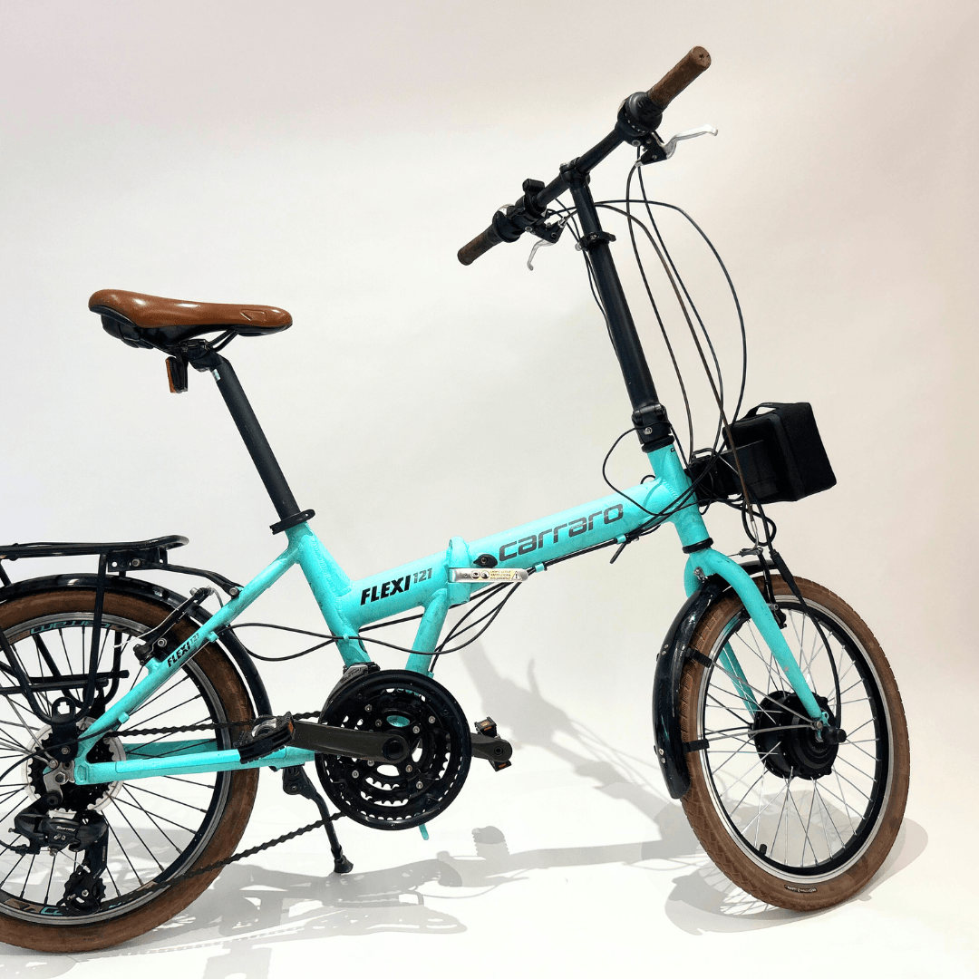 Carraro Flexi 121 + Byqee F23 Katlanır Elektrikli Bisiklet (Yenilenmiş)
