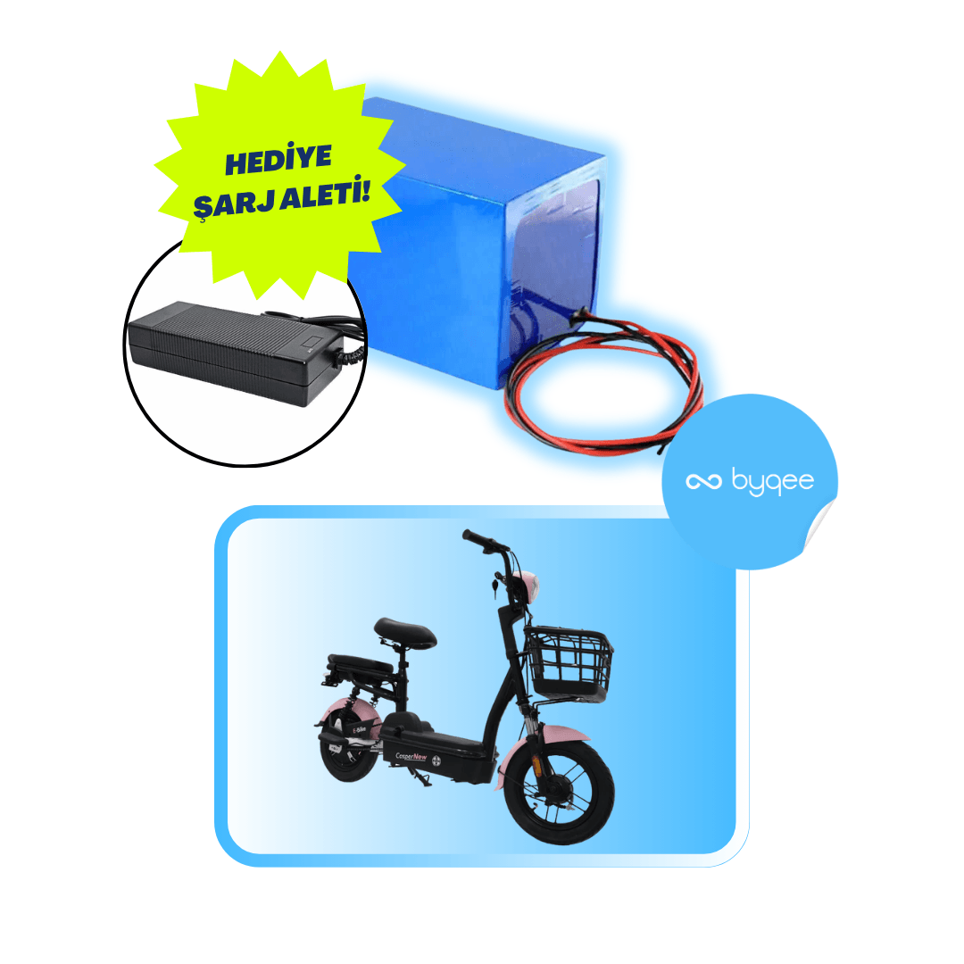 Arora Casper NEW 48 Volt 12 Amper Elektrikli Motosiklet Bataryası + Şarj Aleti Hediye!