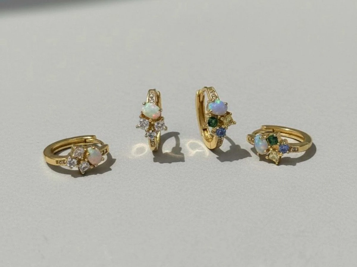 Slyvia Opal Küpeler