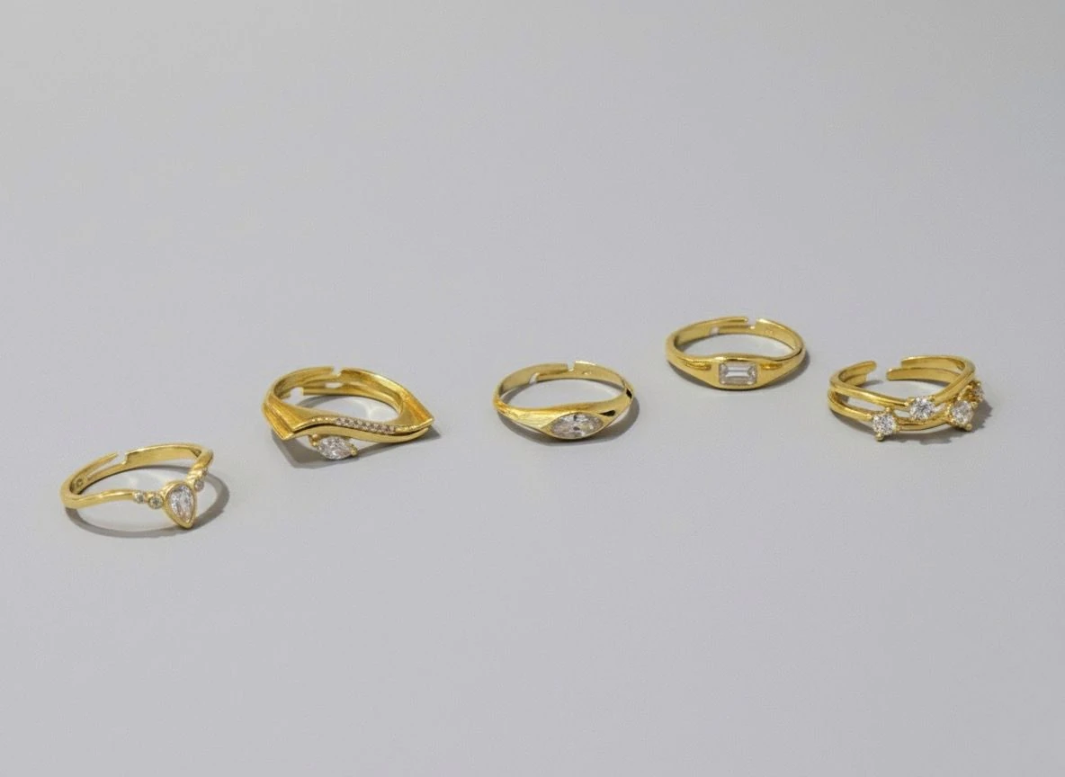 Sparkle Taşlı Yüzükler - 1