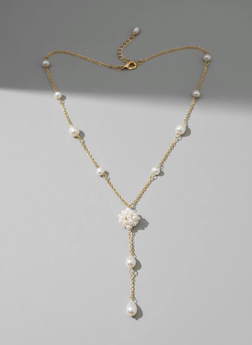 Bubbles İnci Y Kolye