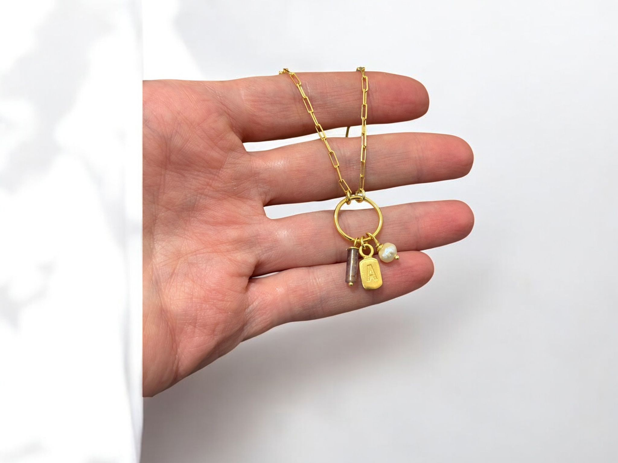 Harfli Charm Kolye