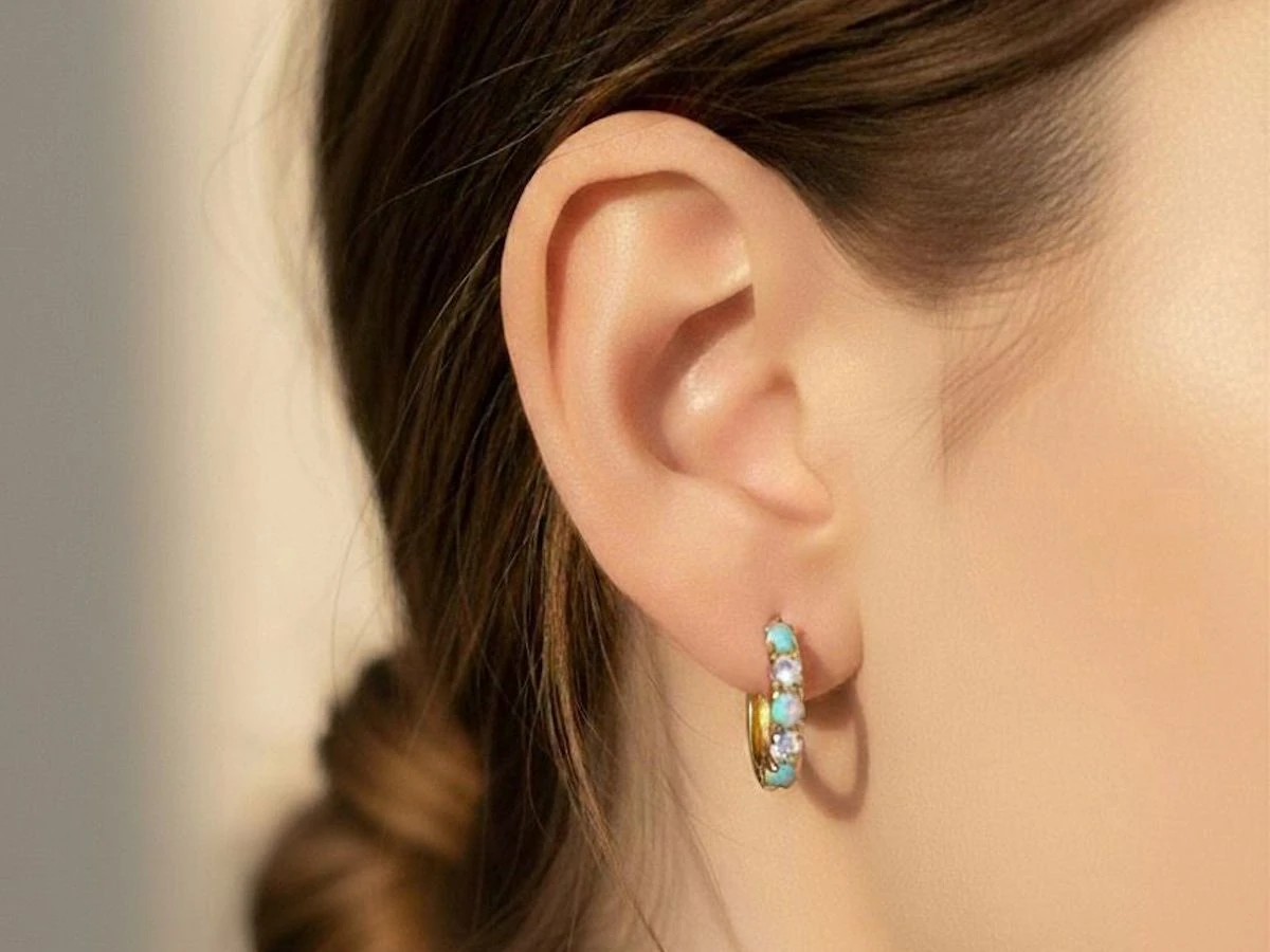 Sparkle Opal Küpeler