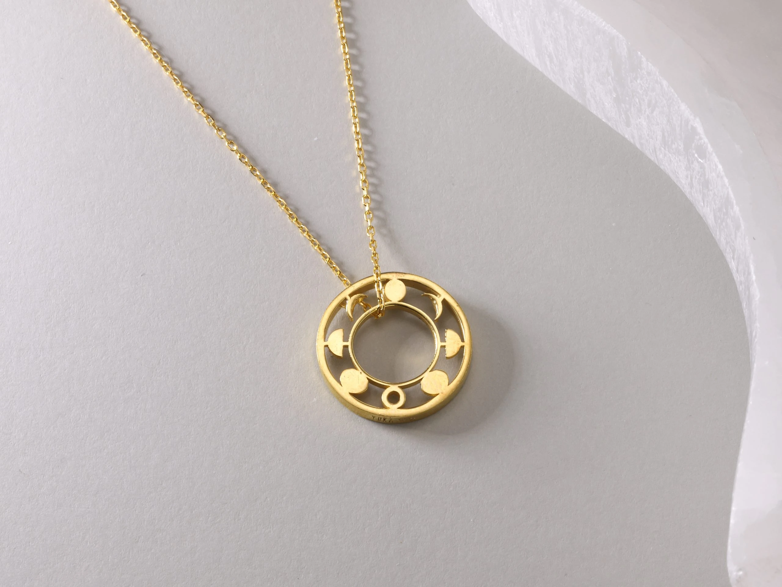 Moon Ring Necklace 