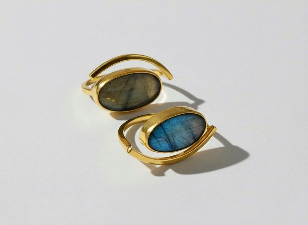 Özel Üretim - Labradorit Arc Yüzükler