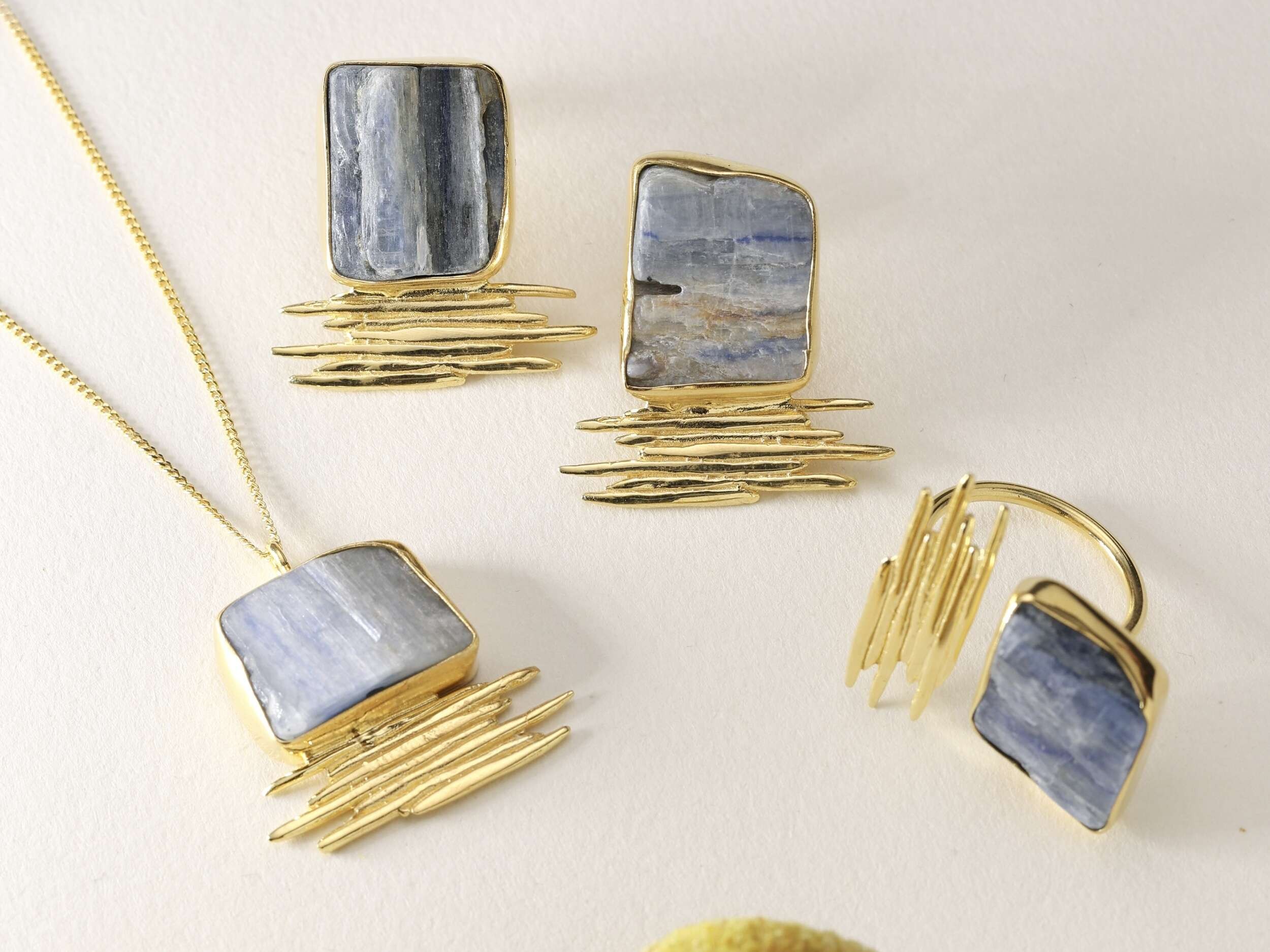 Horizontal Kyanite Earrings