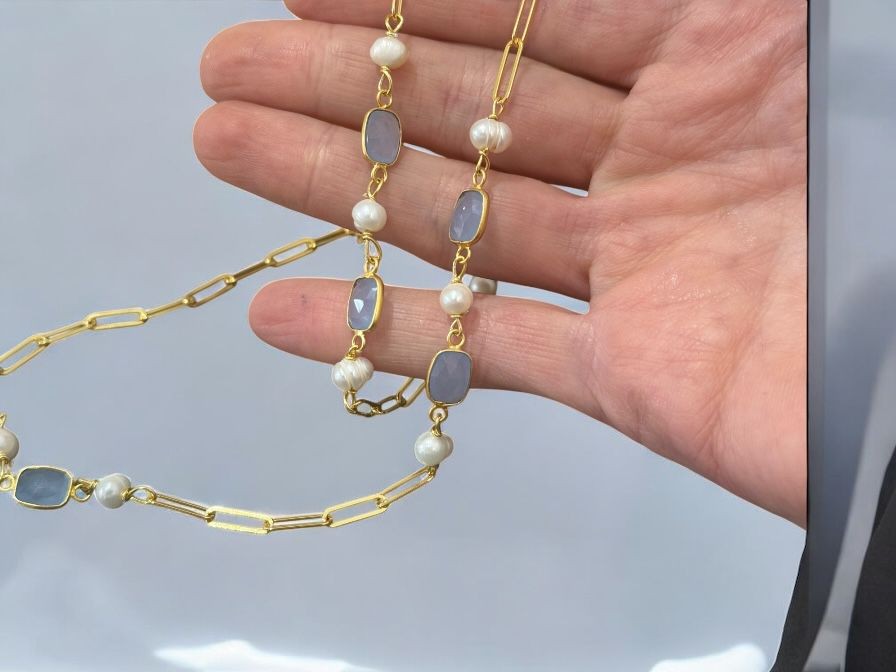 Tanzanit Flat Kolye