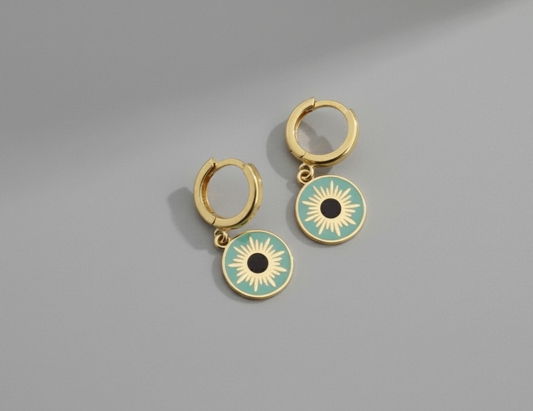 Eye Turquoise Earrings