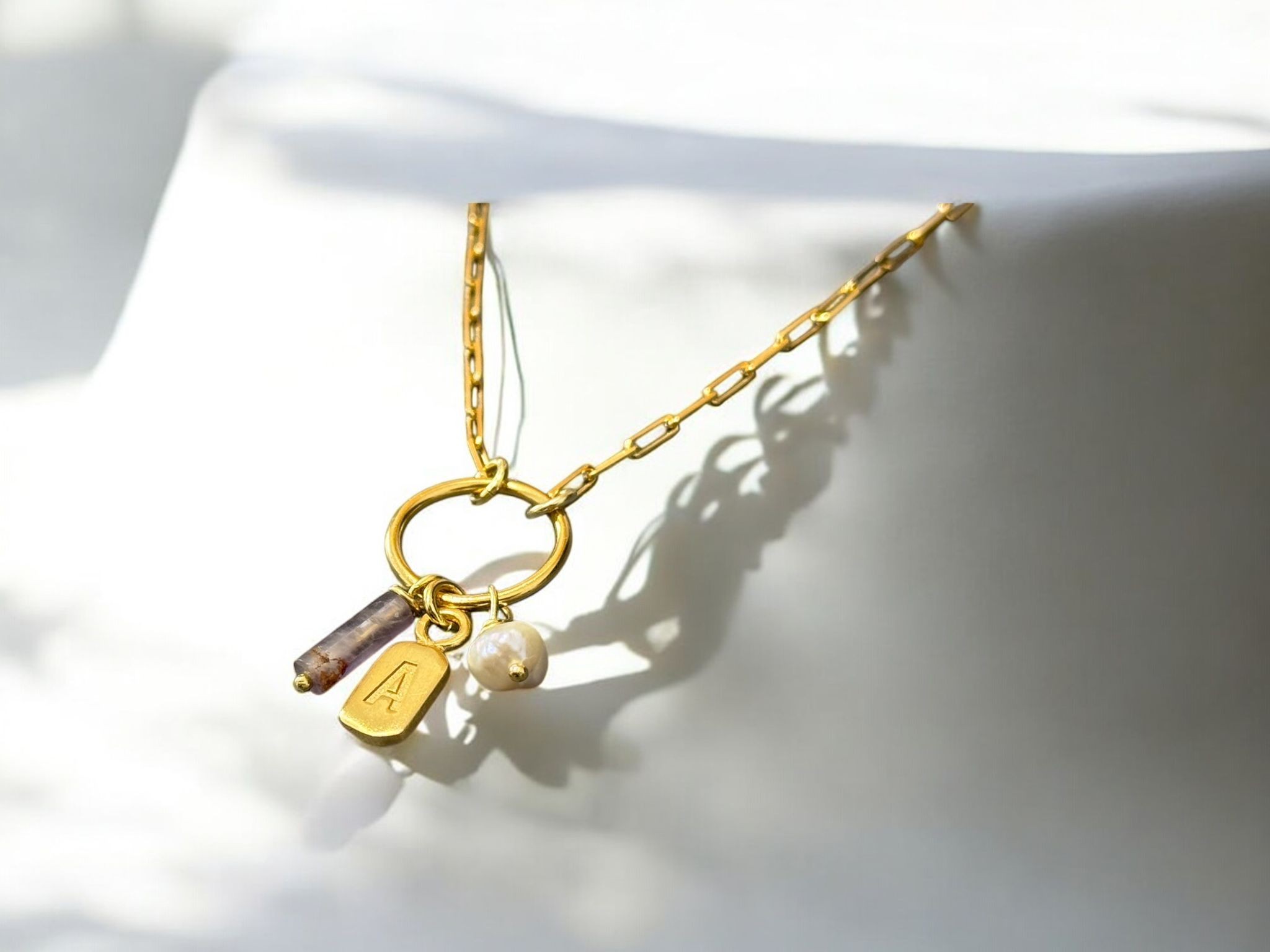 Harfli Charm Kolye