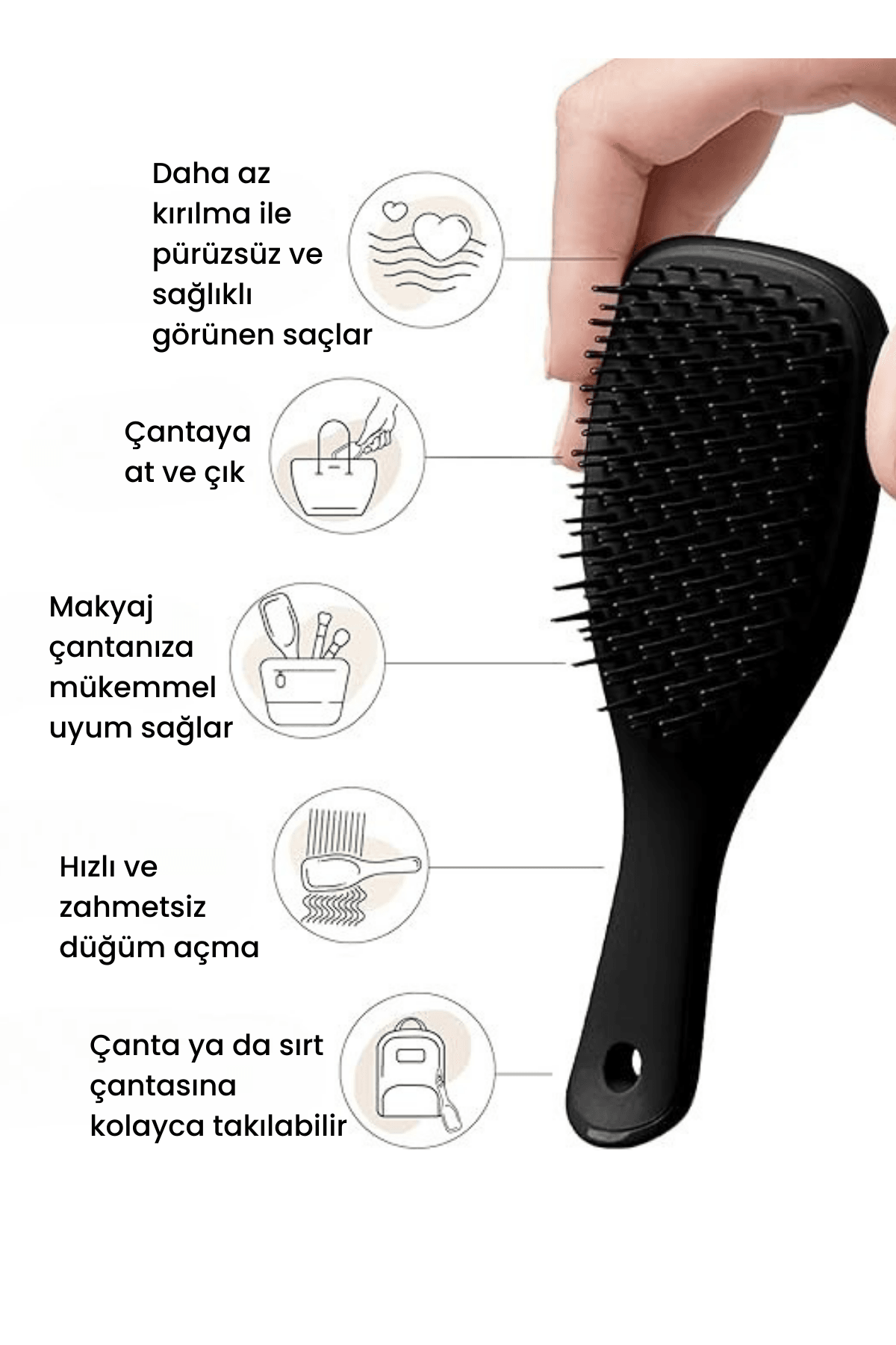 Ultimate Detangler Mini - Black