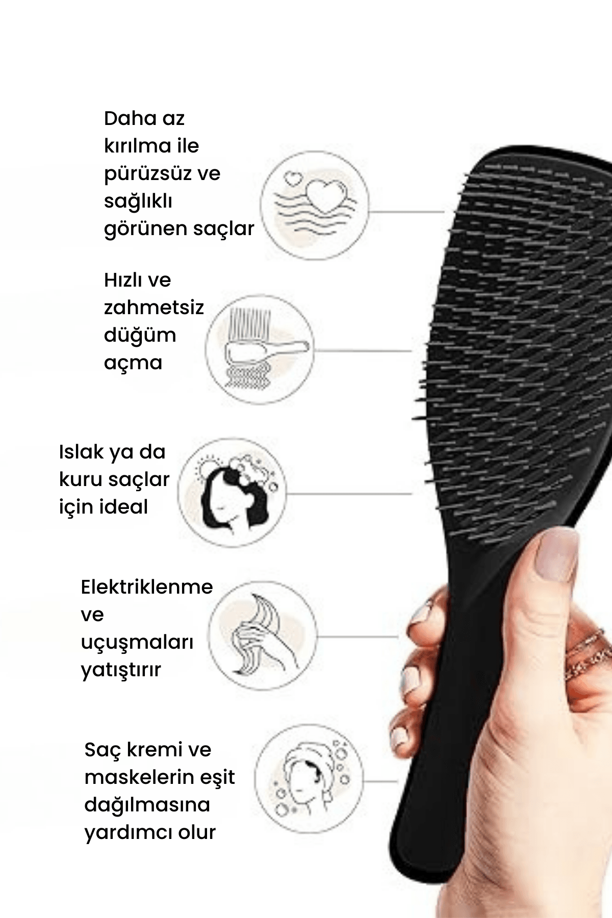 Ultimate Detangler - Black / Black
