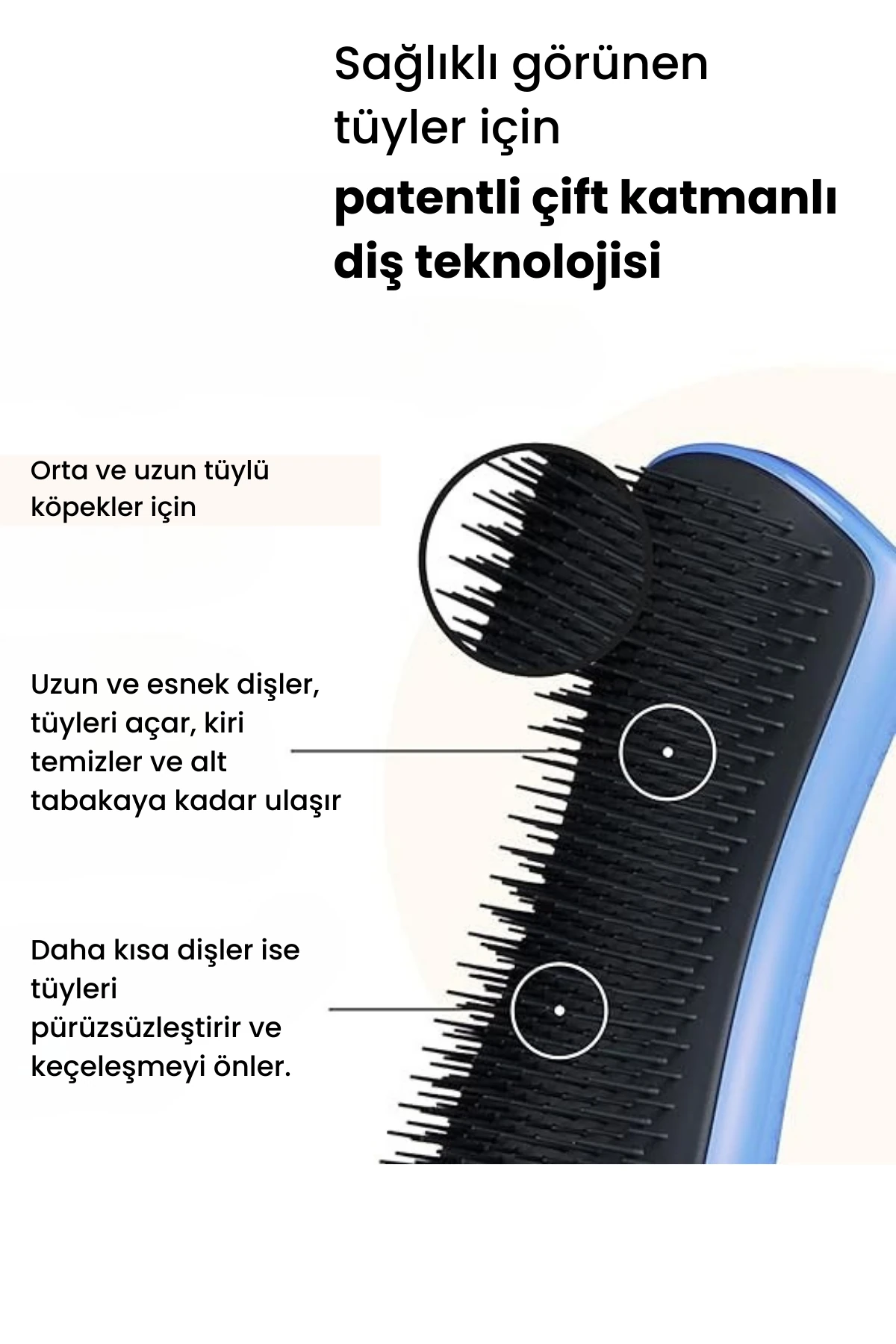 Pet Teezer - Detangling - Blue / Grey