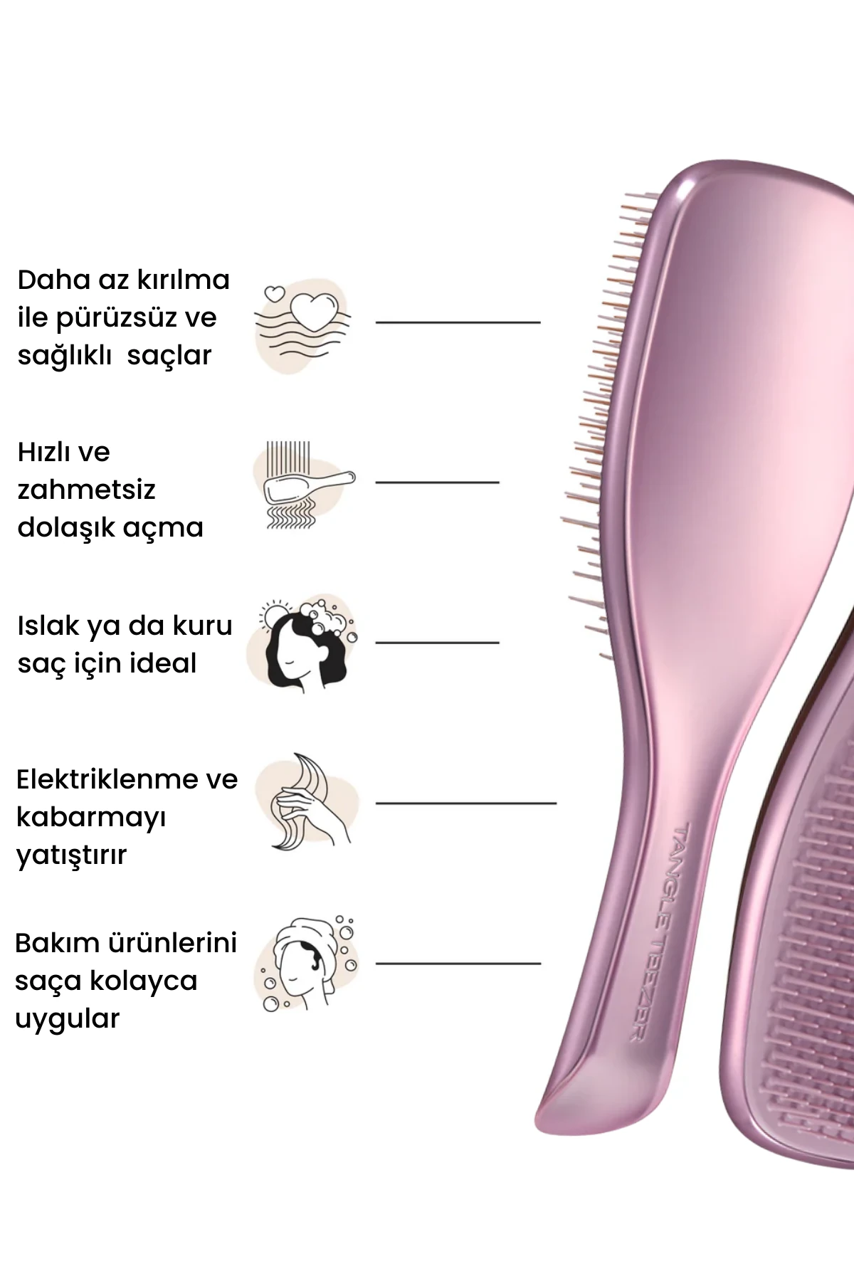 Ultimate Detangler - Chrome - Mauve Copper 