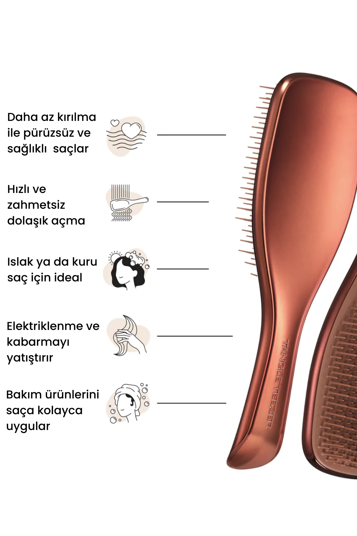 Ultimate Detangler - Chrome - Choc Bronze 