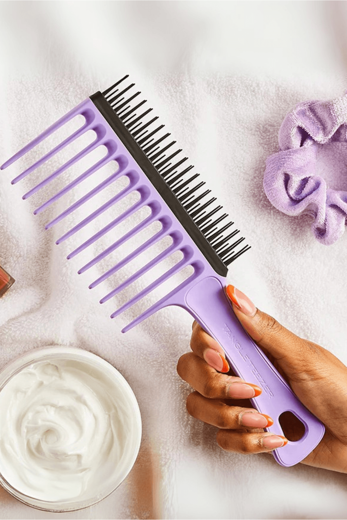 Back Combing Black&Lila