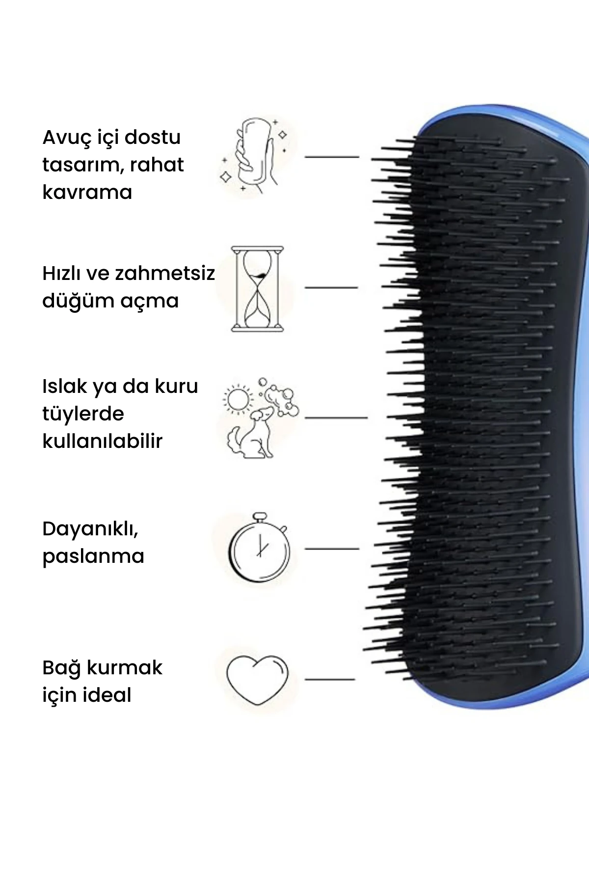 Pet Teezer - Detangling - Blue / Grey