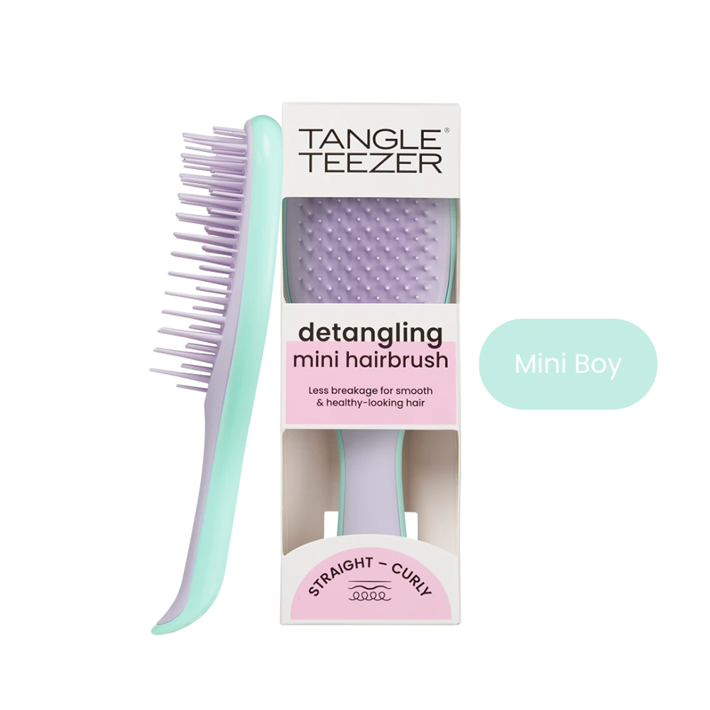 The Ultimate Detangler Mint & Lilac Mini Boy Saç Fırçası-Tarak