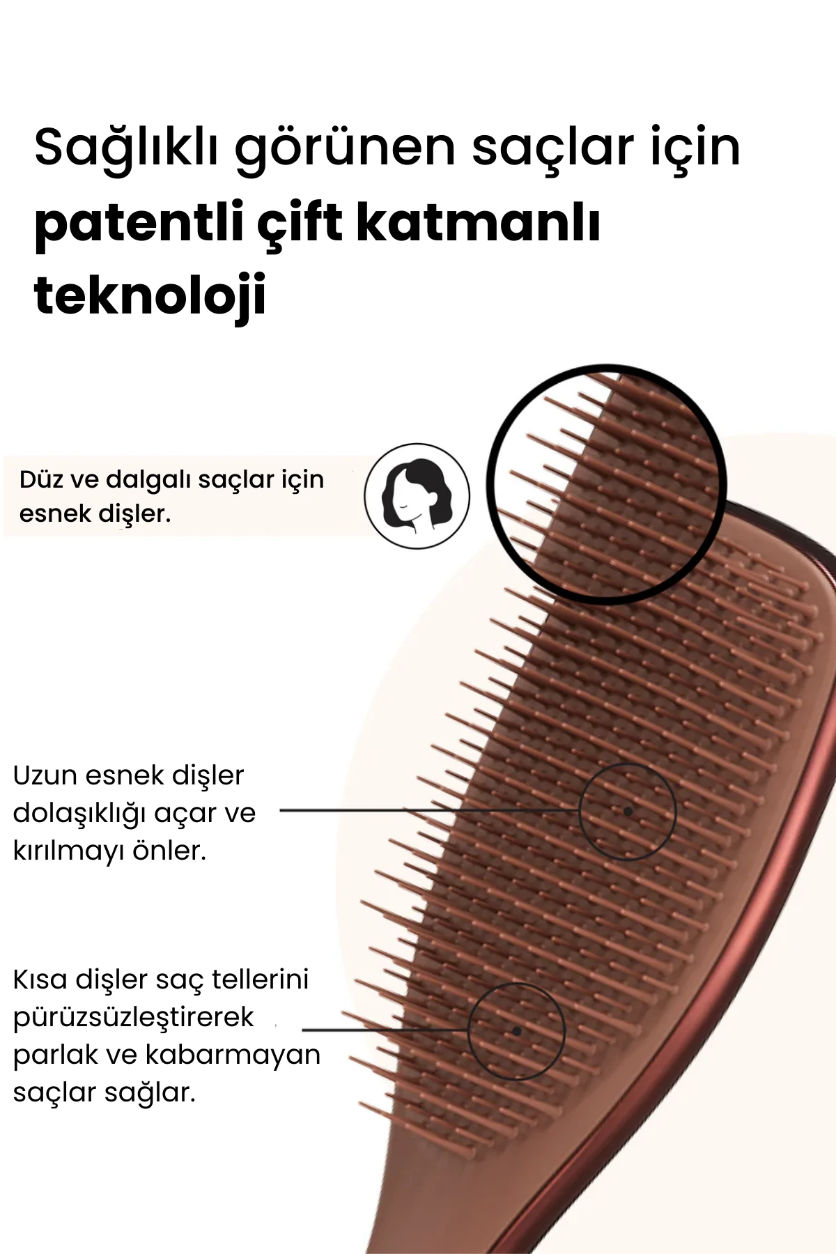 Ultimate Detangler - Chrome - Choc Bronze 