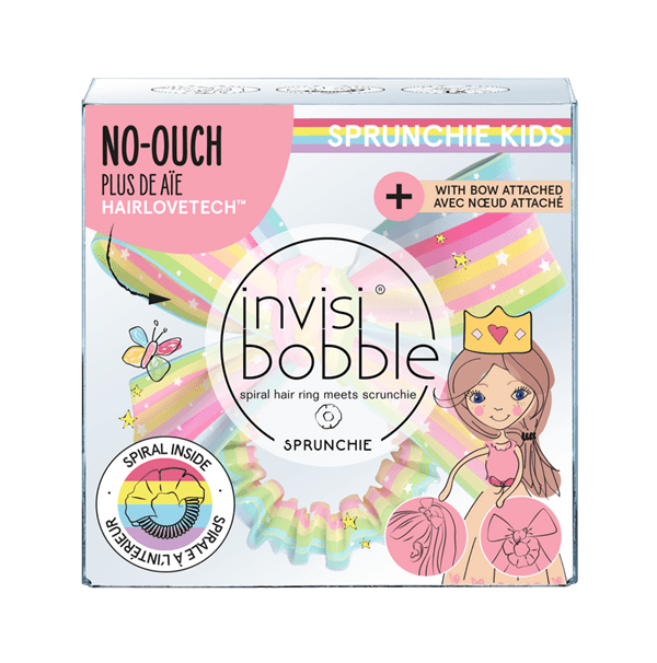 SLIM SPRUNCHIE w. BOW Let‘s Chase Rainbows