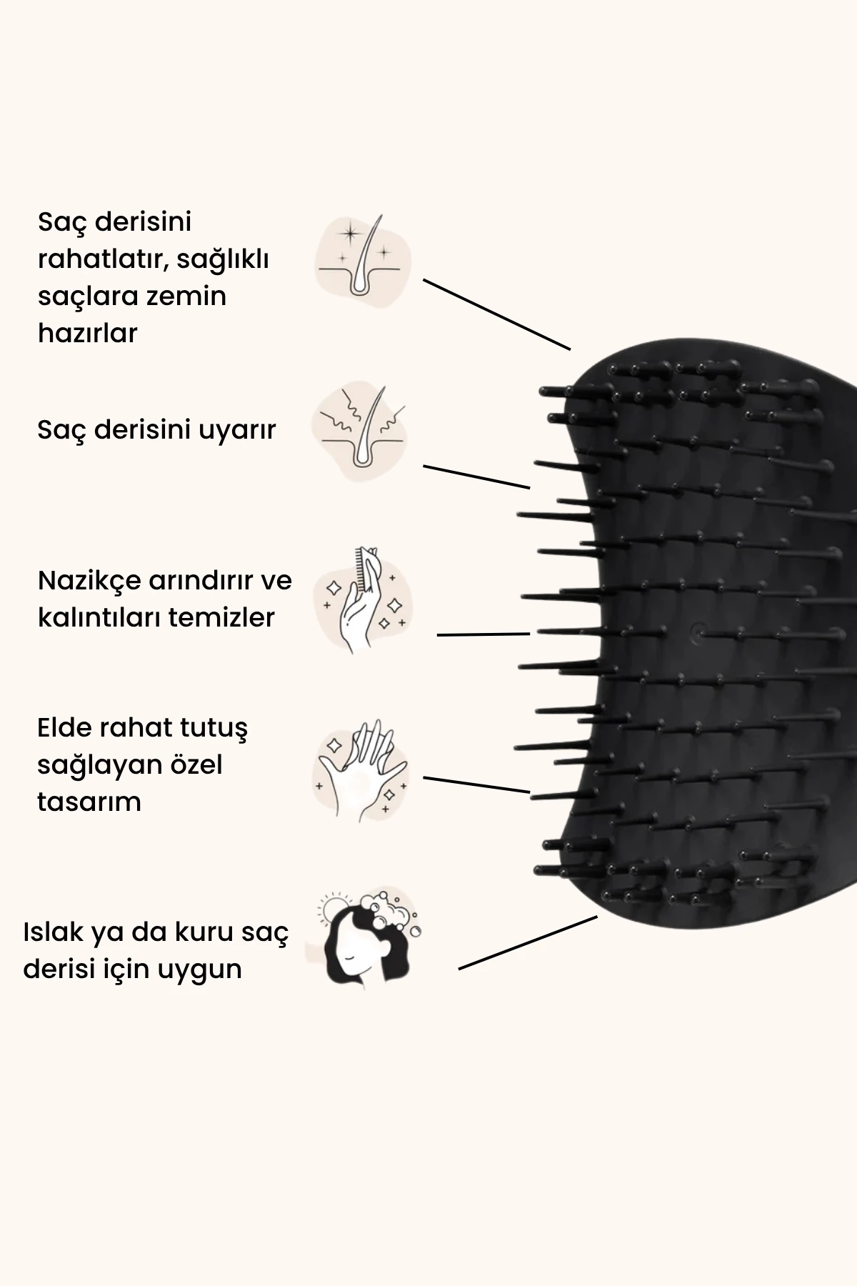 Scalp Brush - Black